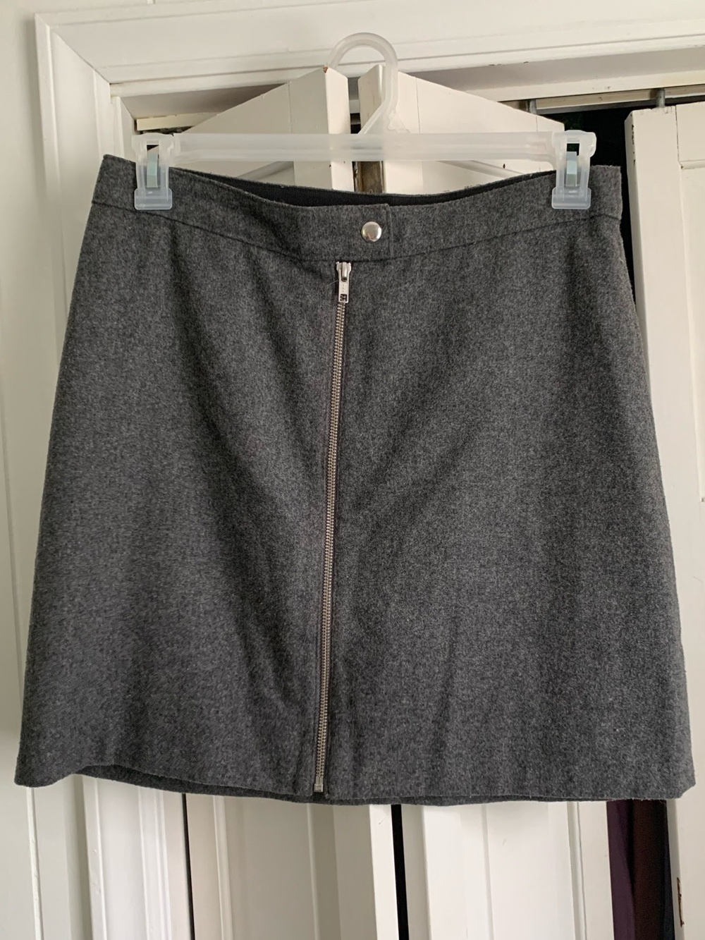 Madewell Grey Wool Women’s Mini Skirt Size
8